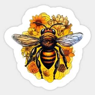 Bee world #tshirt Sticker